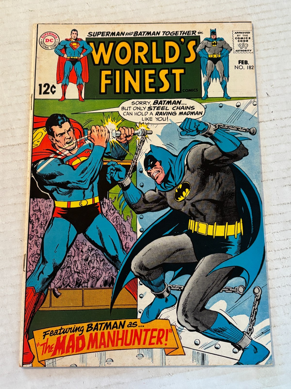 1969 DC World\'s Finest Comics #182 Comic Book /B796 1969 DC World\'s Finest Comics #182 Comic Book /B796