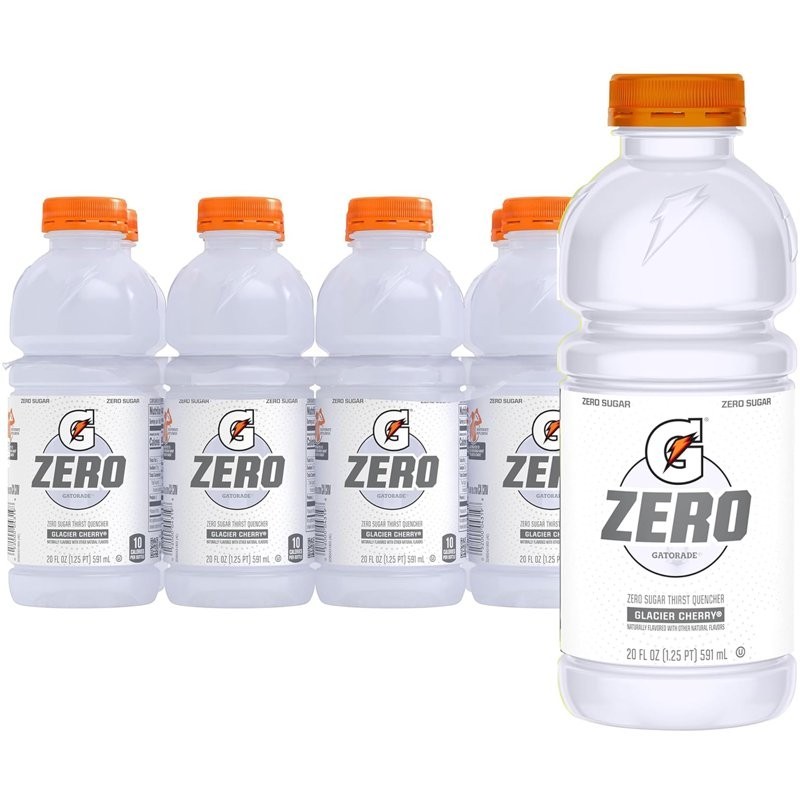 Gatorade Zero Sugar Thirst Quencher Sports Drink, Glacier Cherry, 20 Fl Oz (Pack Gatorade Zero Sugar Thirst Quencher Sports Drink, Glacier Cherry, 20 Fl Oz (Pack