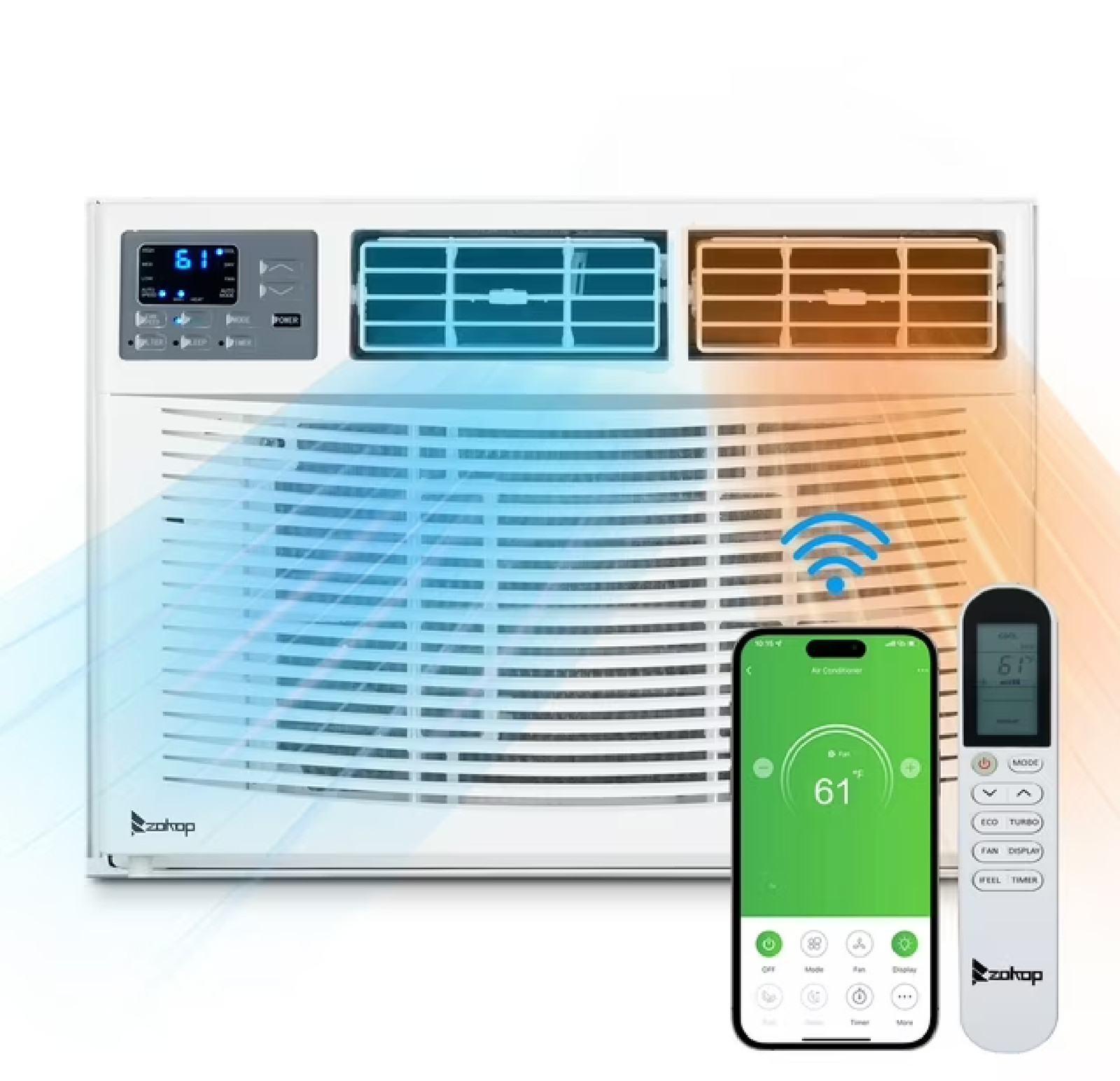 Ktaxon WiFi Enabled 8000 BTU Heat and Cool Window Air Conditioner with Wifi