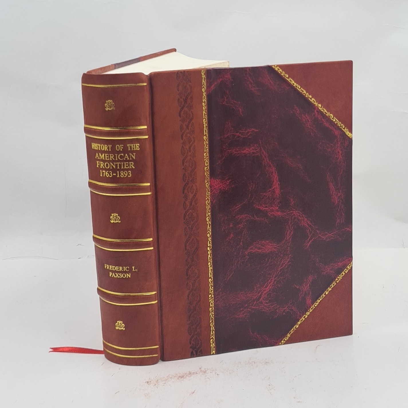 History Of The American Frontier, 1763-1893. 1924 [Leather Bound]