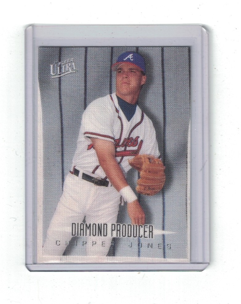 CHIPPER JONES 1997 Fleer Ultra Diamond Producer Insert #4 CHIPPER JONES 1997 Fleer Ultra Diamond Producer Insert #4
