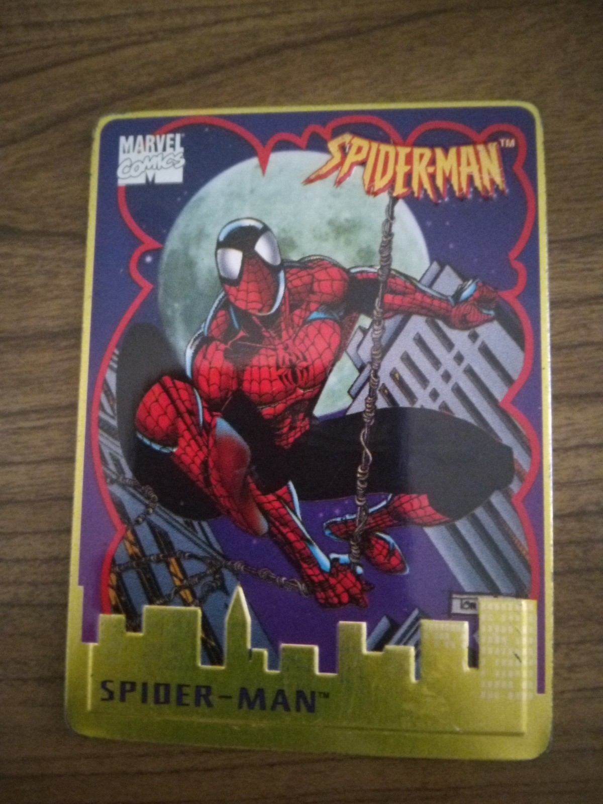 Marvel Comics 1996 Spider-Man Metal Card Marvel Comics 1996 Spider-Man Metal Card