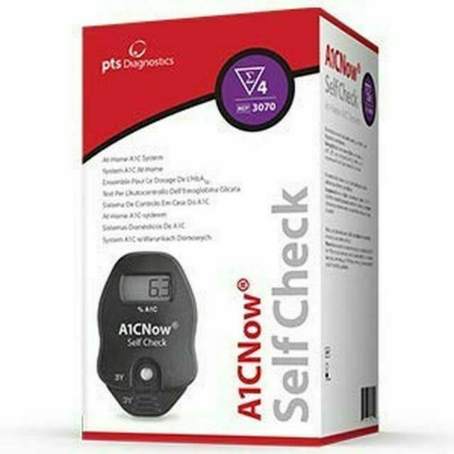 PTS Diagnostics 3070 A1CNow Self-Check Glucose Monitor with 4 Tests  2027-10-25