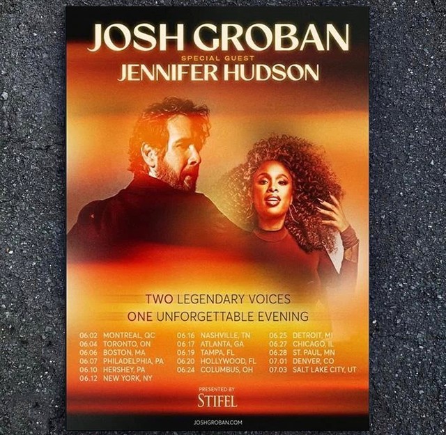 HOT Josh Groban Fall Tour 2026 Poster