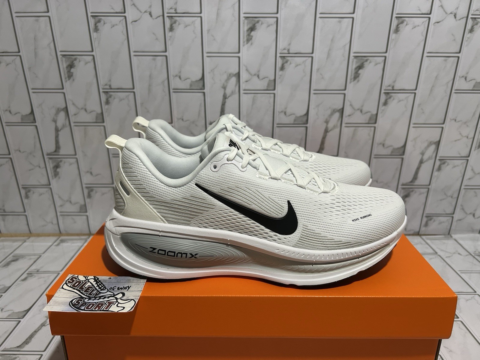New Nike Vomero 18 TB White Grey ZoomX React Running Shoes Mens 7 - 11.5