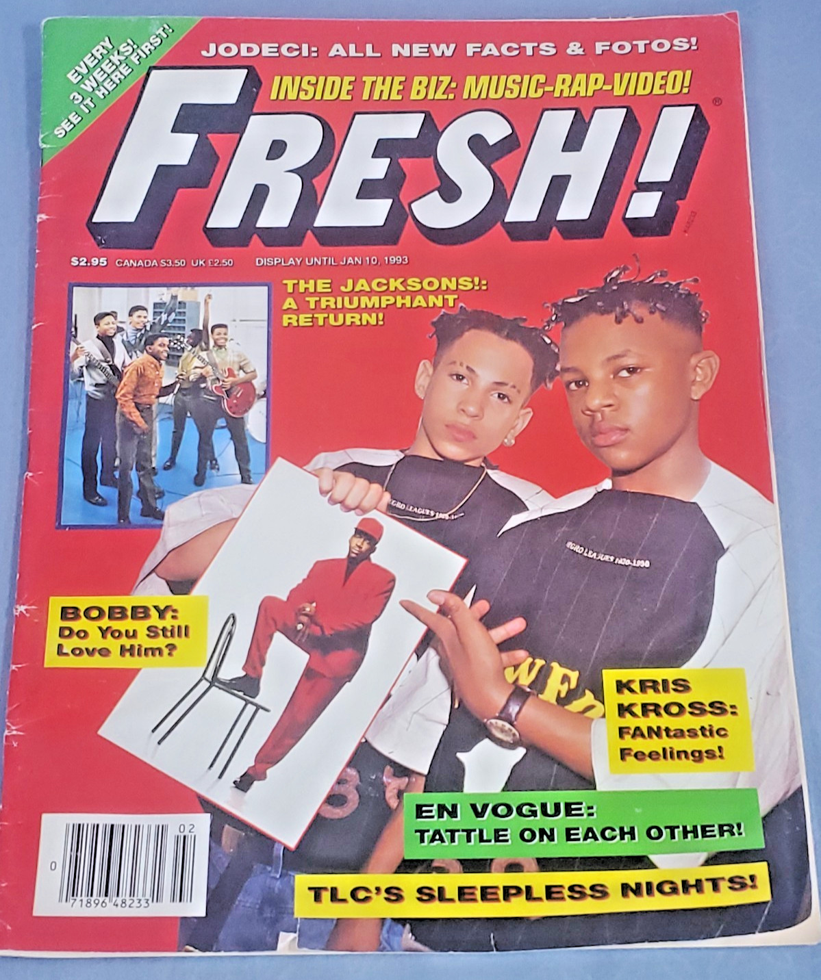 Vintage FRESH Magazine Hip Hop 1992 KRIS KROSS Jacksons Bobby Brown En Vogue R&B Vintage FRESH Magazine Hip Hop 1992 KRIS KROSS Jacksons Bobby Brown En Vogue R&B