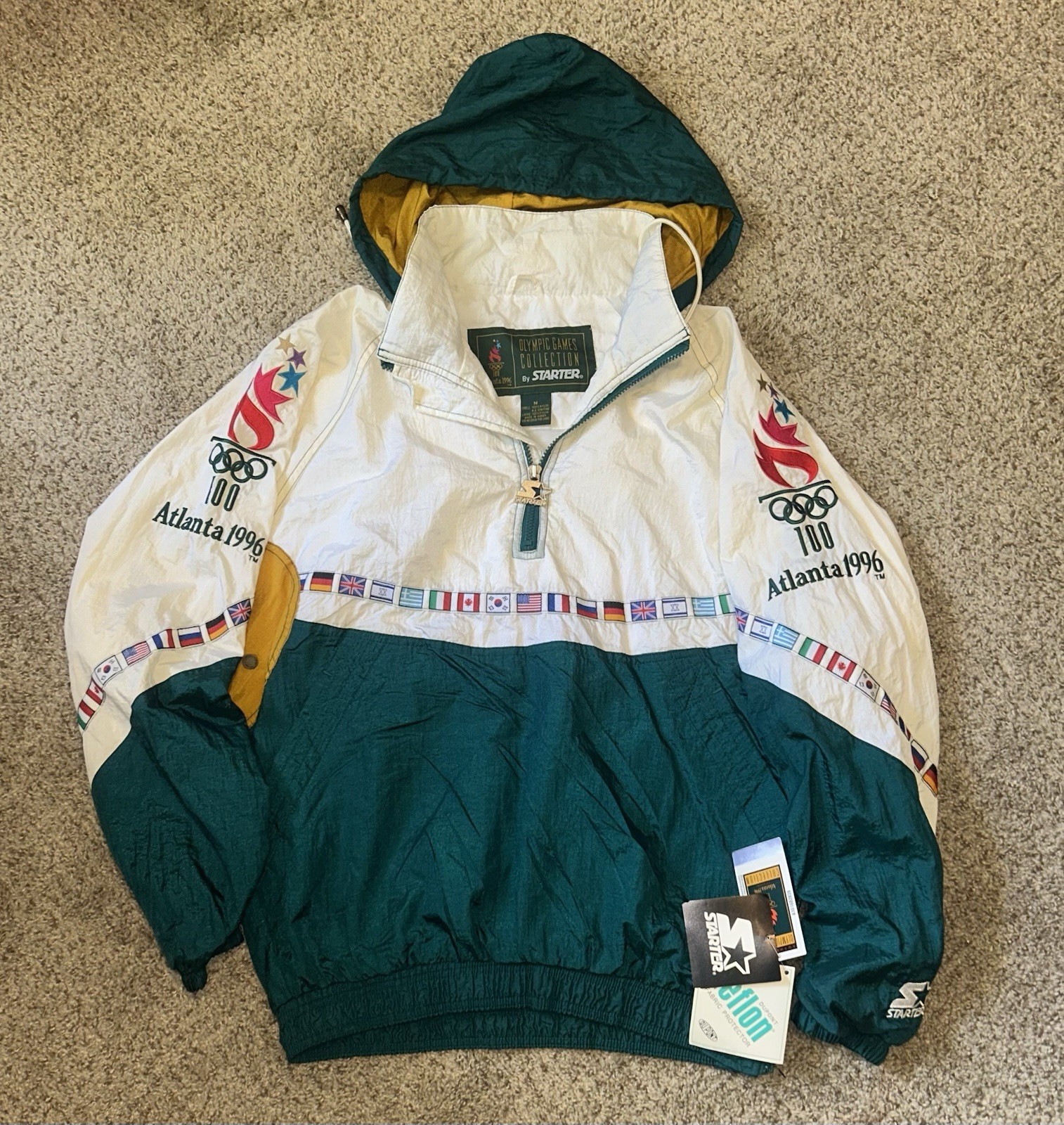 RARE NWT Vintage 1996 Starter Atlanta Olympics Jacket Men’s M RARE NWT Vintage 1996 Starter Atlanta Olympics Jacket Men’s M