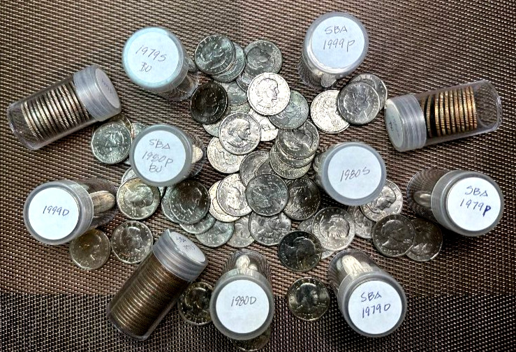 20 Coin Mixed Roll - 1979-1999-Susan B Anthony - Guaranteed 1980\'s & 1999\'s 20 Coin Mixed Roll - 1979-1999-Susan B Anthony - Guaranteed 1980\'s & 1999\'s