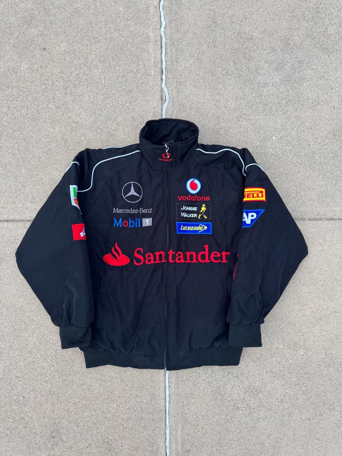 Vintage Formula Team F1 Style Mercedes Team Jacket