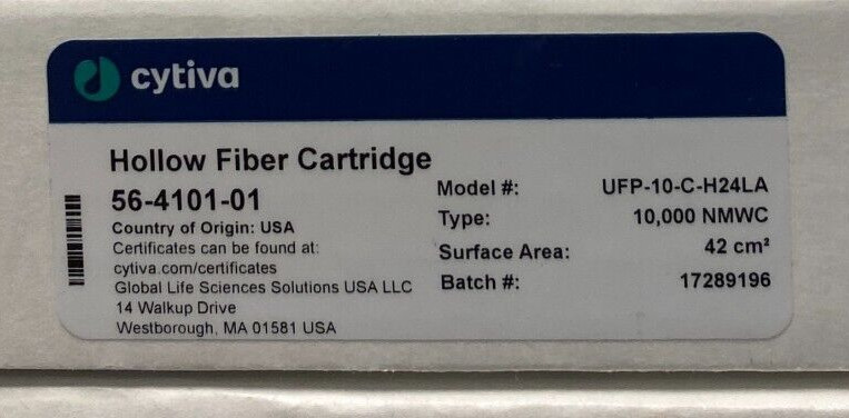 GE Cytiva Hollow Fiber Ultrafiltration Cartridge UFP-10-C-H24LA - 56-4101-01