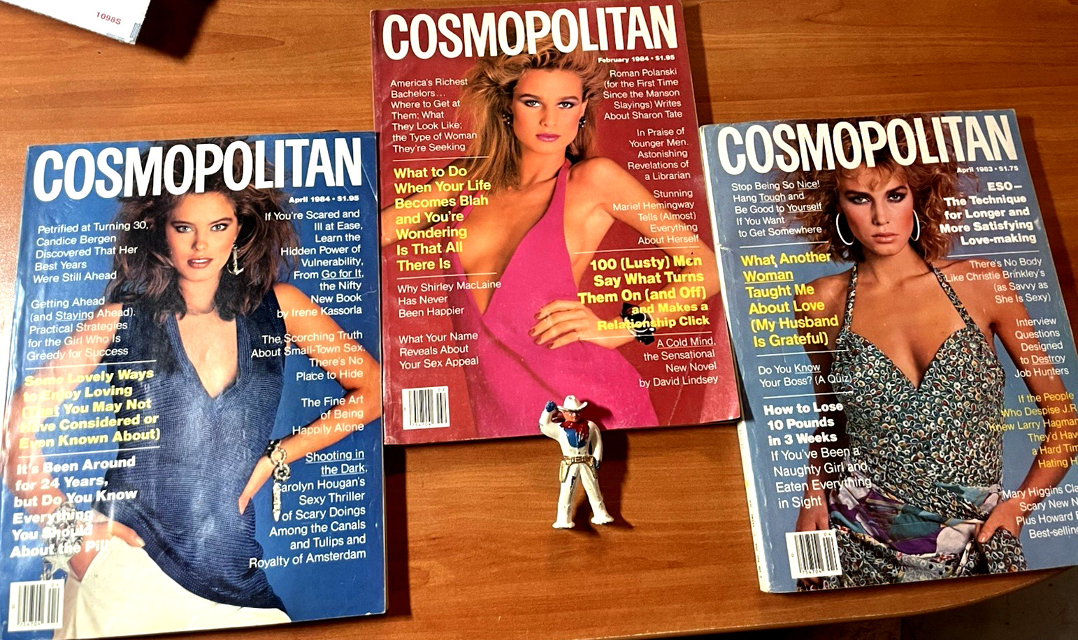 Cosmopolitan Magazines ~ Lot of 3 ~ 1983/1984 ~ No Labels