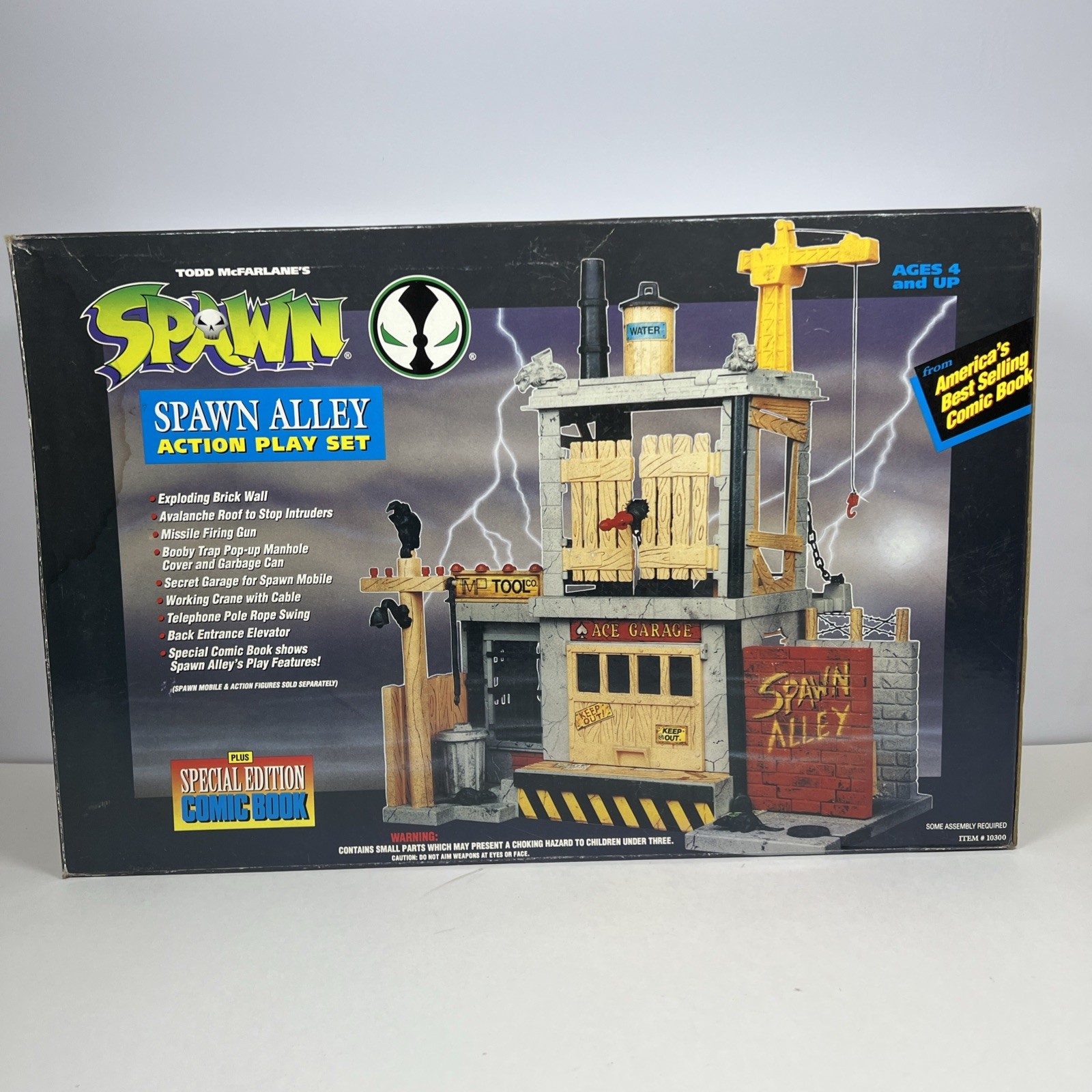 NEW Open Box Vintage SPAWN ALLEY ACTION PLAY SET TODD MCFARLANE 1994 NEW Open Box Vintage SPAWN ALLEY ACTION PLAY SET TODD MCFARLANE 1994