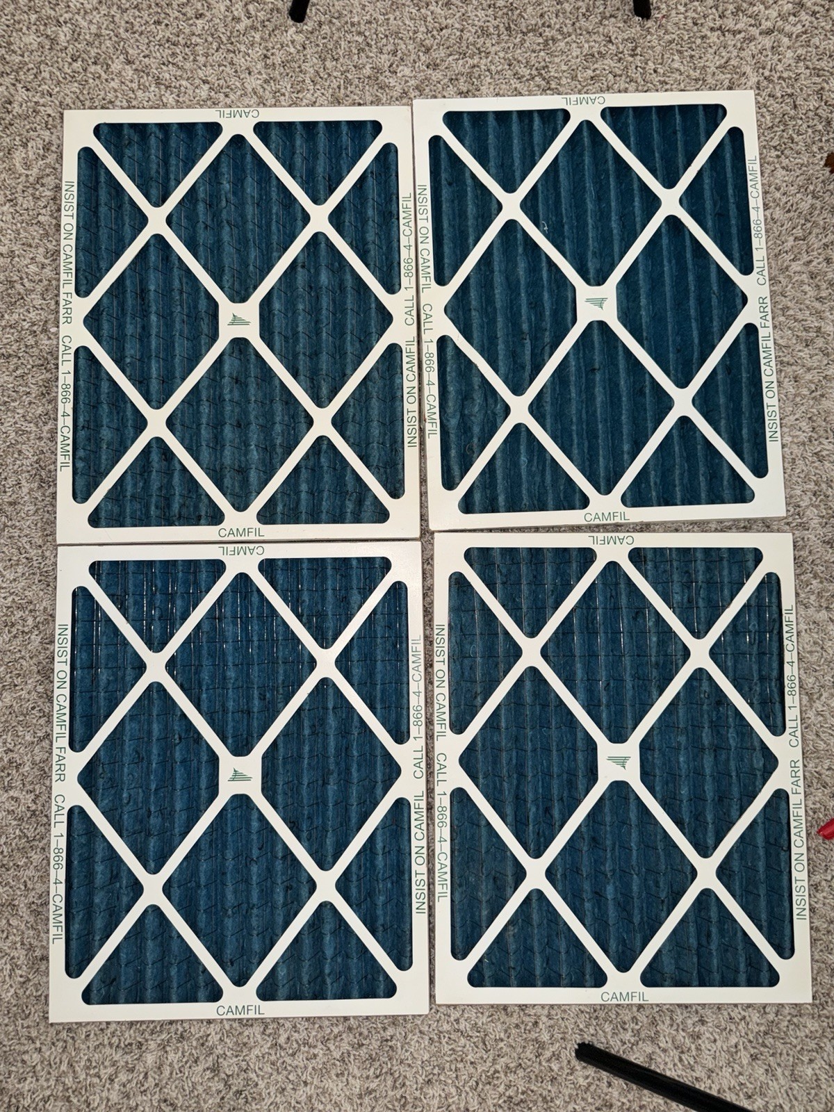 LOT OF 4 NEW CAMFIL 119303-001 AEROPLEAT FILTER 19.5x15.5x1 400012-001 NEW LOT OF 4 NEW CAMFIL 119303-001 AEROPLEAT FILTER 19.5x15.5x1 400012-001 NEW