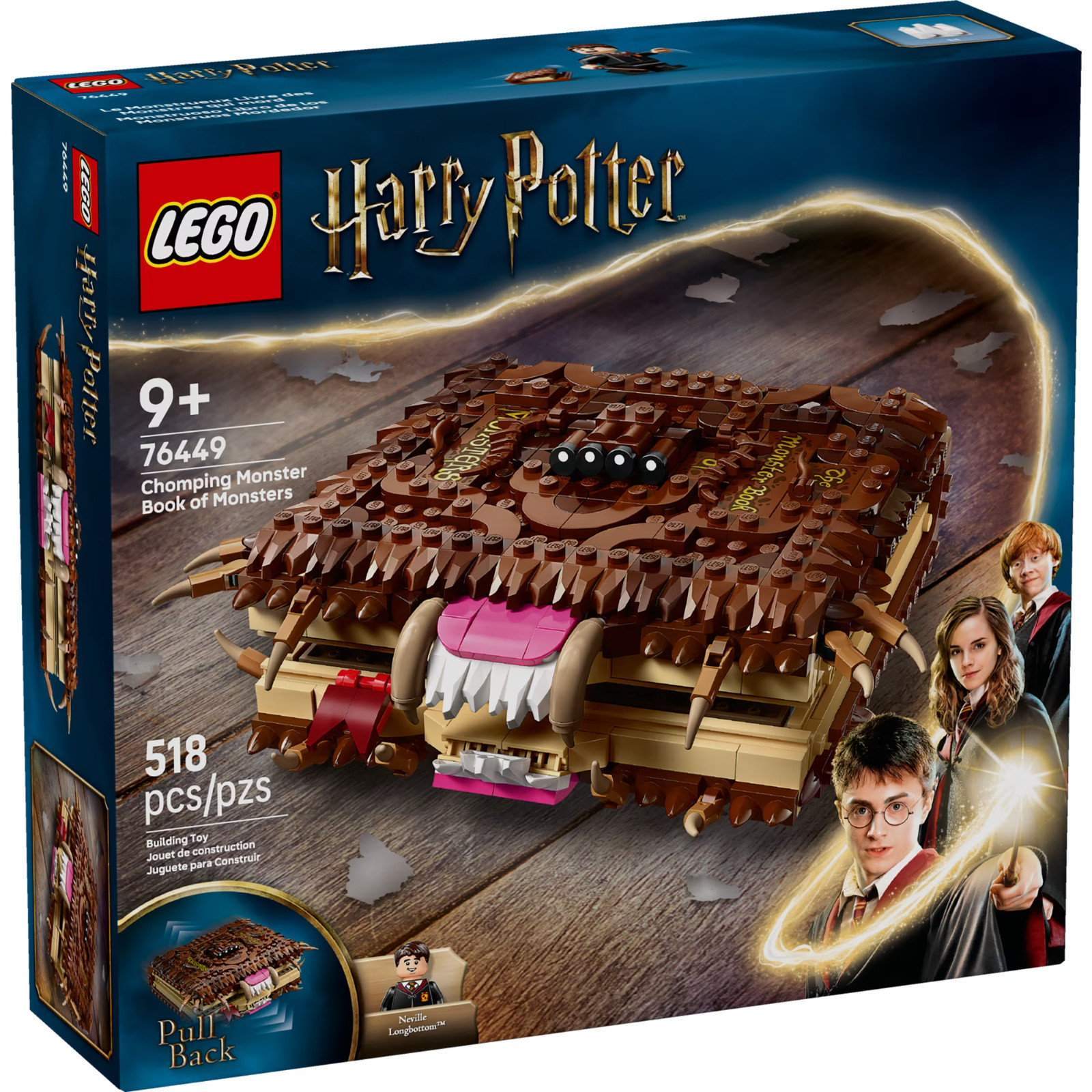 LEGO Harry Potter 76449 Chomping Monster Book of Monsters Neville Minifigure 