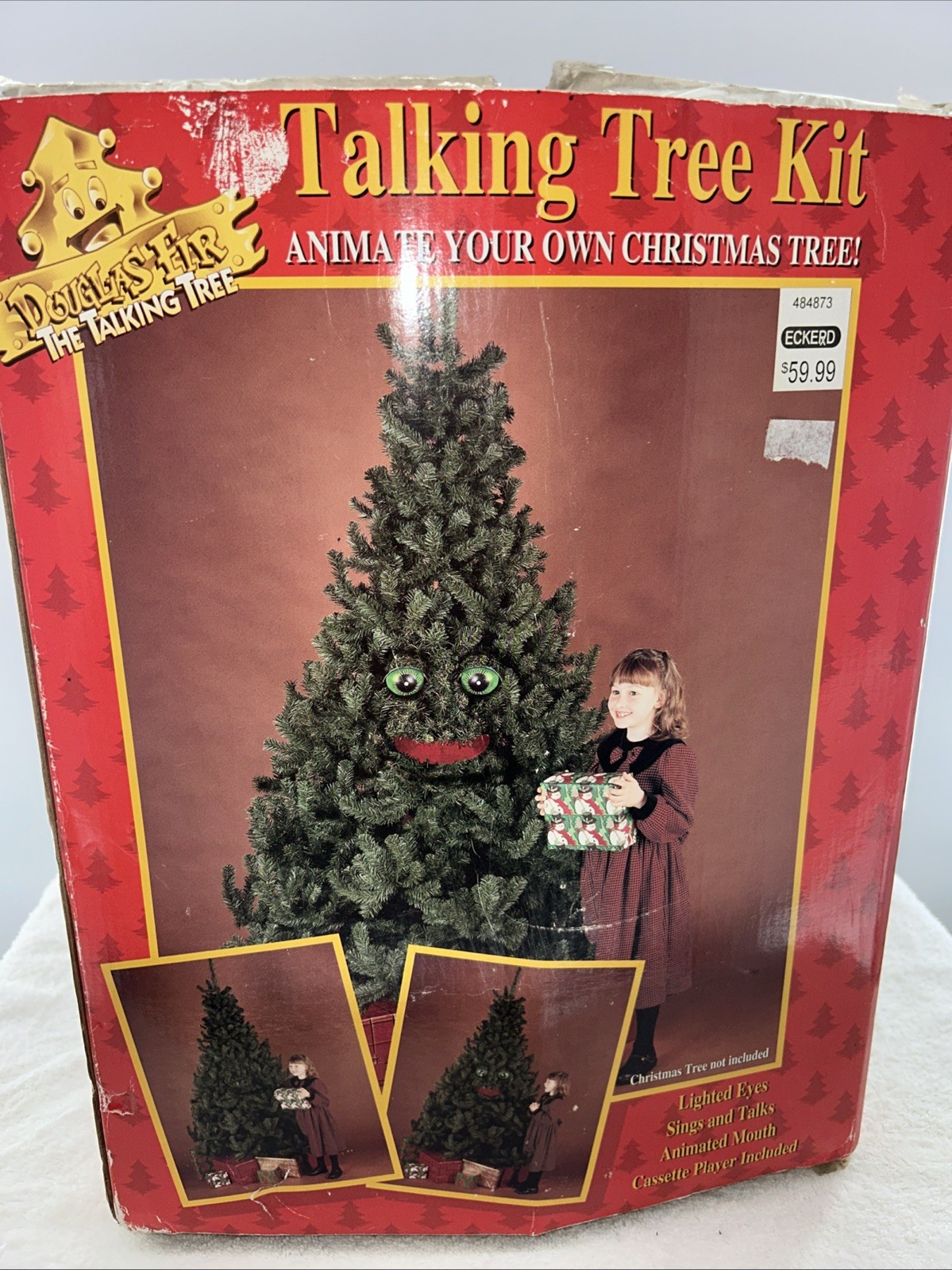 VTG Gemmy Douglas Fir The Talking Tree Kit-Animate Your Christmas Tree-Untested VTG Gemmy Douglas Fir The Talking Tree Kit-Animate Your Christmas Tree-Untested