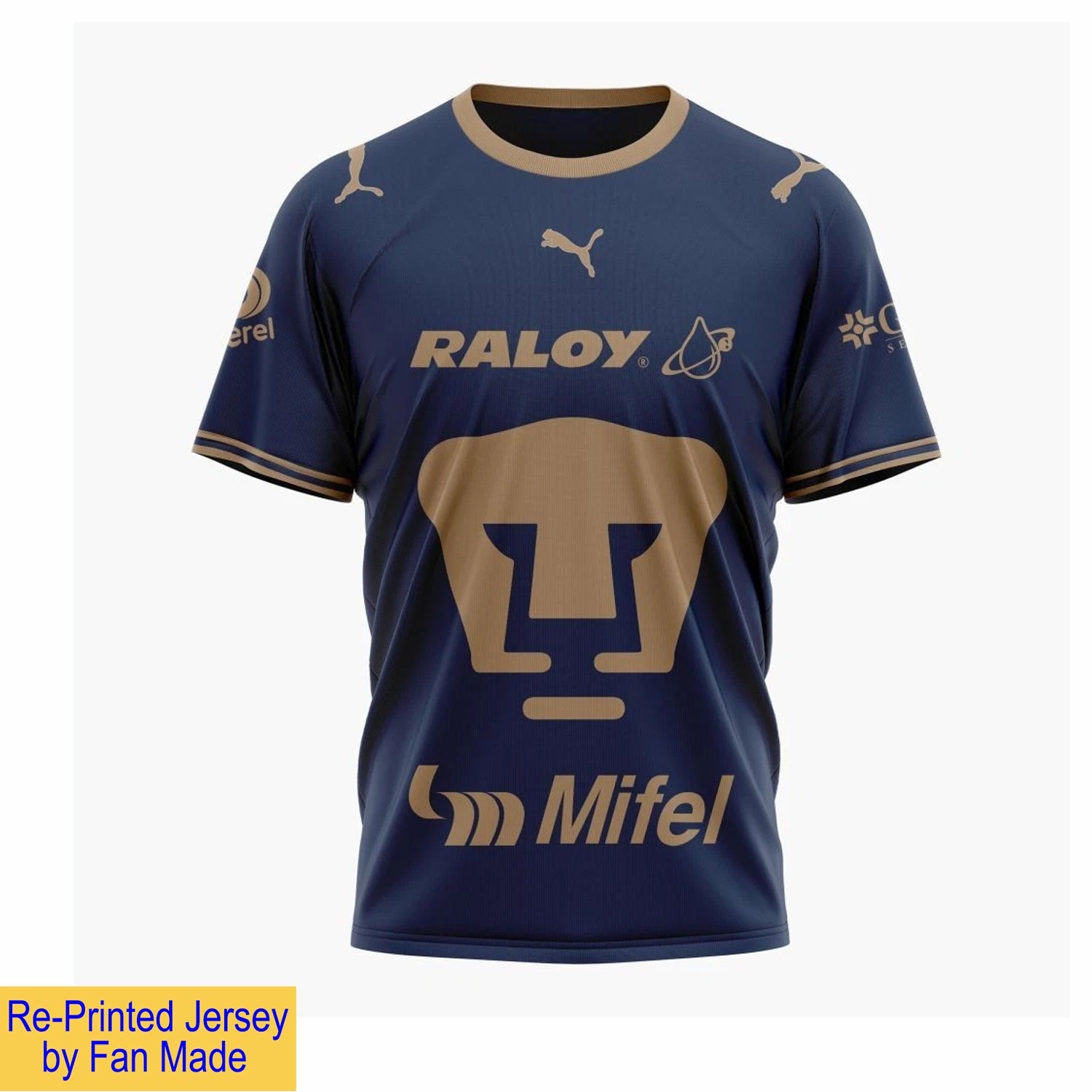 LIGA MX Pumas UNAM Personalized 2026-27 Home Design Size S-5XL