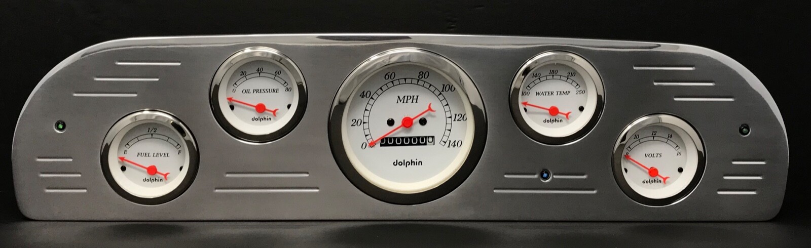 1957 1958 1959 1960 FORD TRUCK 5 GAUGE DASH PANEL POLISHED MECHANICAL WHITE 1957 1958 1959 1960 FORD TRUCK 5 GAUGE DASH PANEL POLISHED MECHANICAL WHITE
