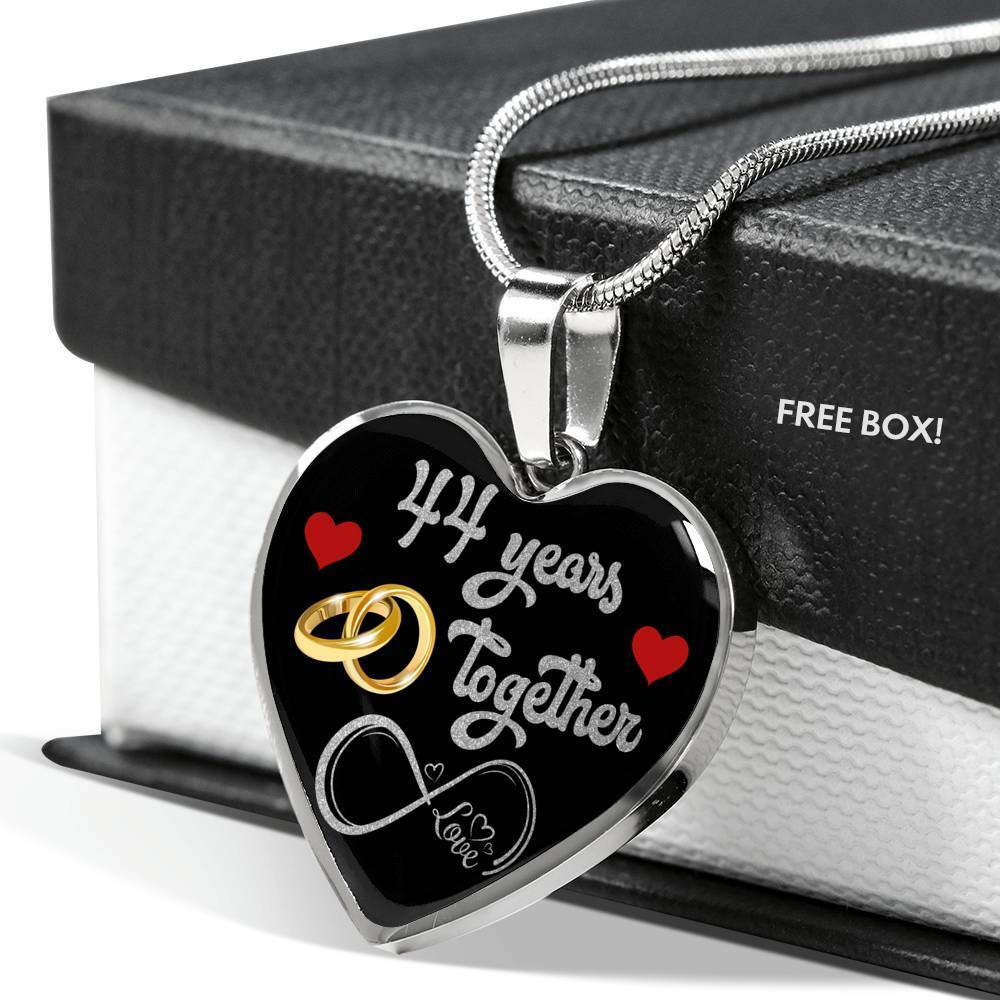 Personalized Engraved 44th Wedding Anniversary Gift For Her, Married 44 Years