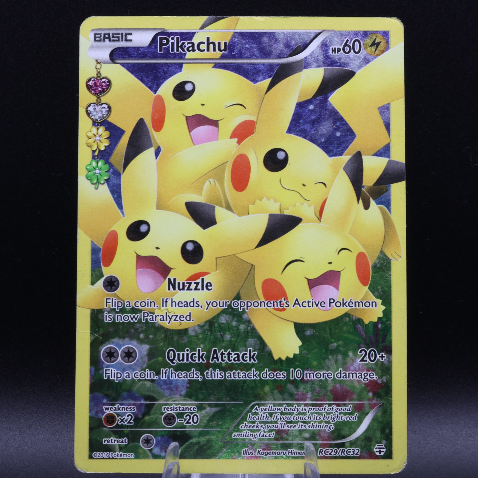 Pokemon TCG Pikachu RC29/RC32 Generations Radiant Holo Rare EN 2016 60 HP