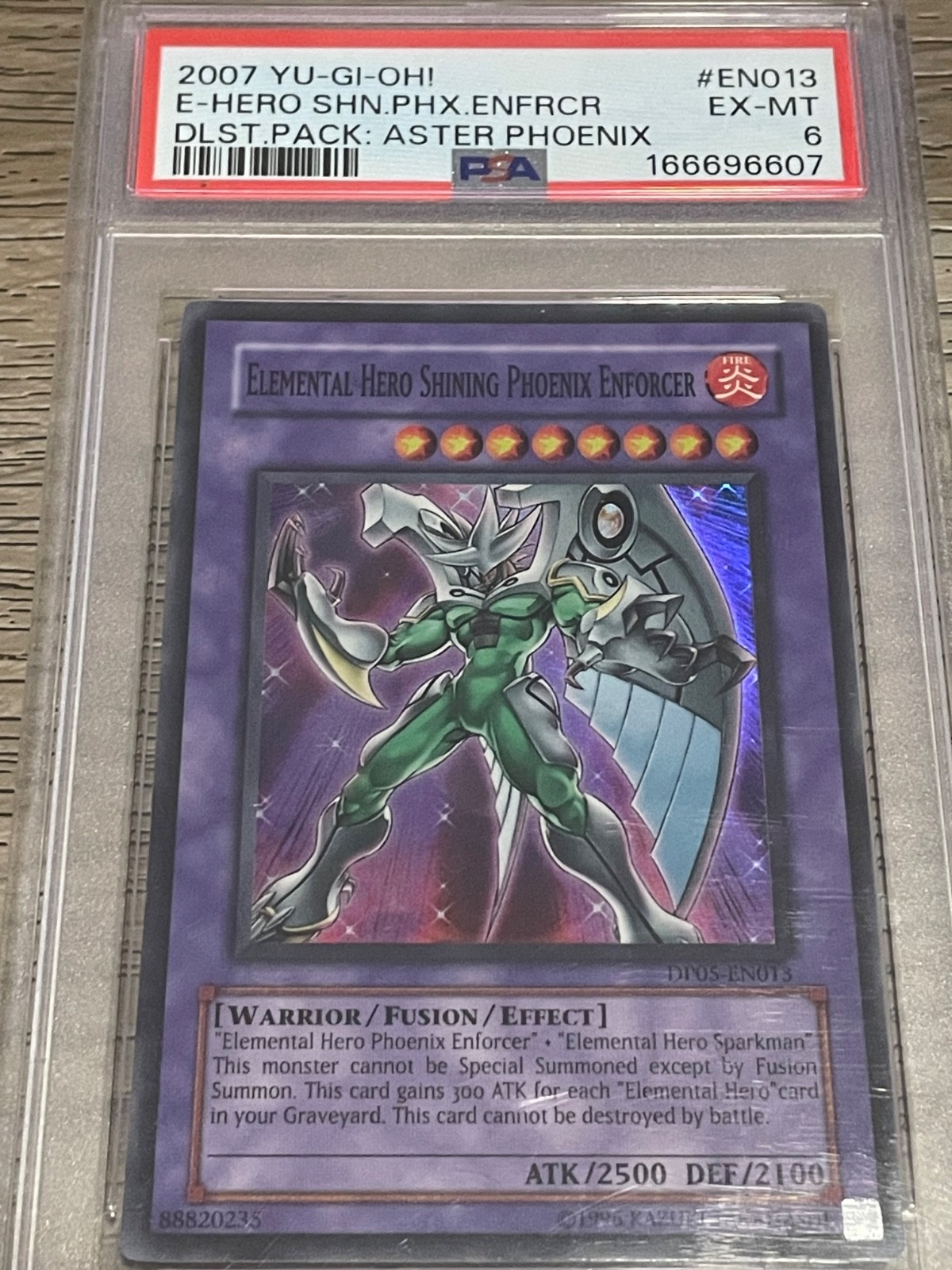 Only PSA 6 Elemental Hero Shining Phoenix Enforcer (2007) Yu-Gi-Oh DP05-EN013 Only PSA 6 Elemental Hero Shining Phoenix Enforcer (2007) Yu-Gi-Oh DP05-EN013