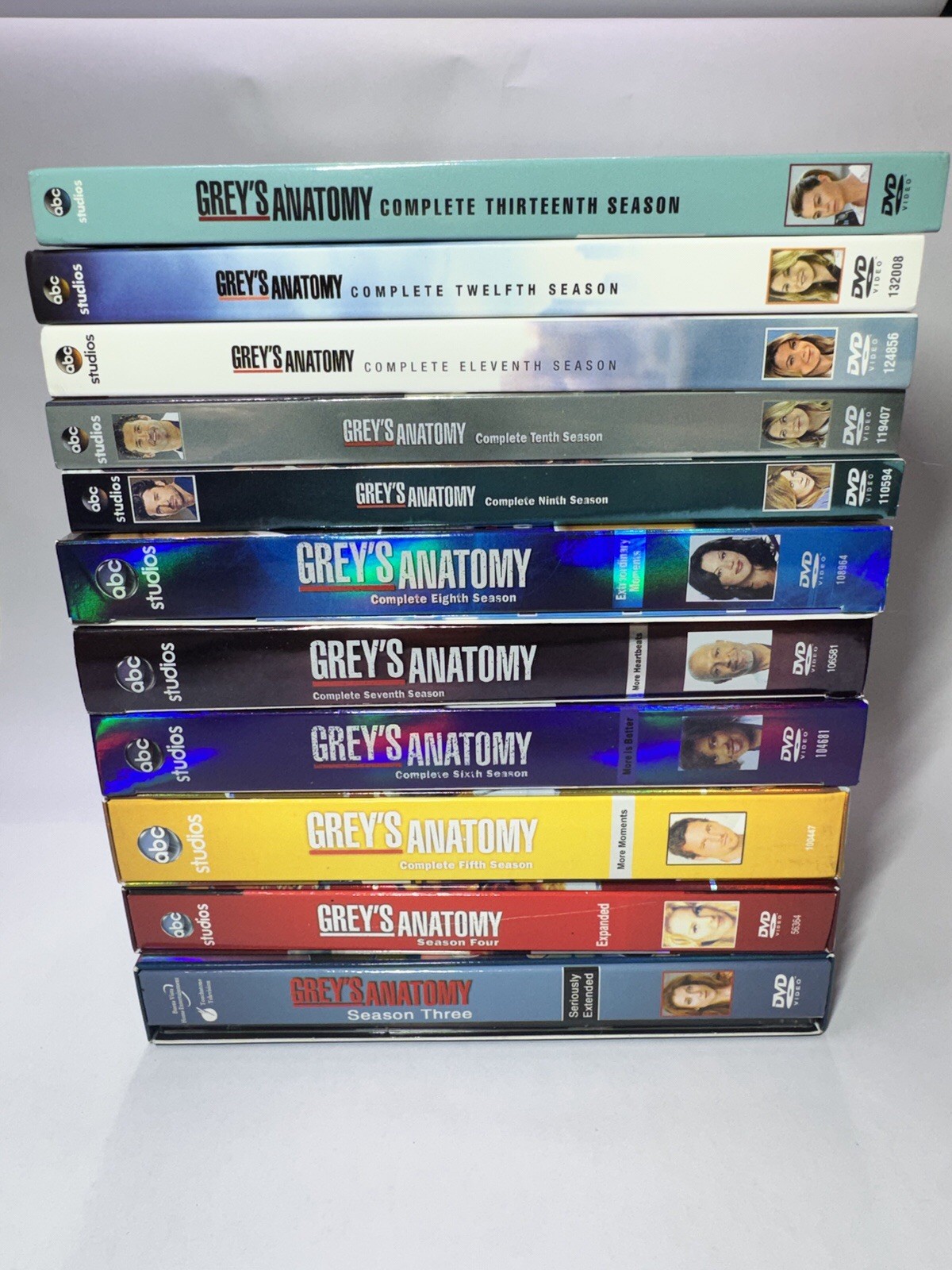 Grey\'s Anatomy Season 3-13 DVD Collection Lot TV Series 4 5 6 7 8 9 10 11 12 Grey\'s Anatomy Season 3-13 DVD Collection Lot TV Series 4 5 6 7 8 9 10 11 12