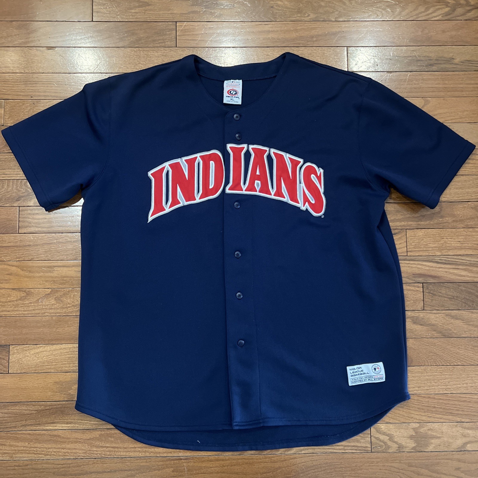 Vintage Cleveland Indians Omar Vizquel #13 Jersey XL True Fan MLB Sewn Guardians