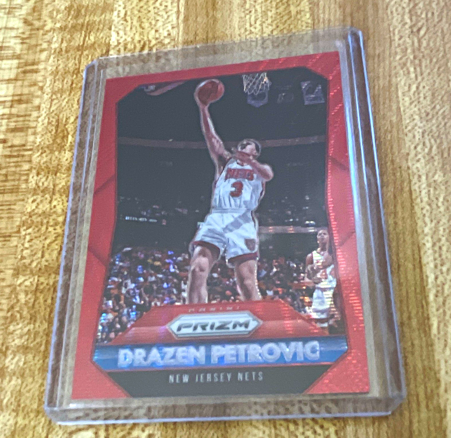 Panini Prizm 2015-16 Drazen Petrovic New Jersey Nets Ruby Wave /350 Panini Prizm 2015-16 Drazen Petrovic New Jersey Nets Ruby Wave /350