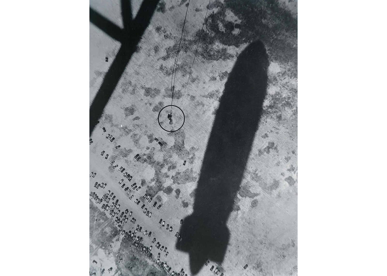1932 USS Akron Dirigible Mooring Disaster Glass Plate Negative Bud Cowart Copy
