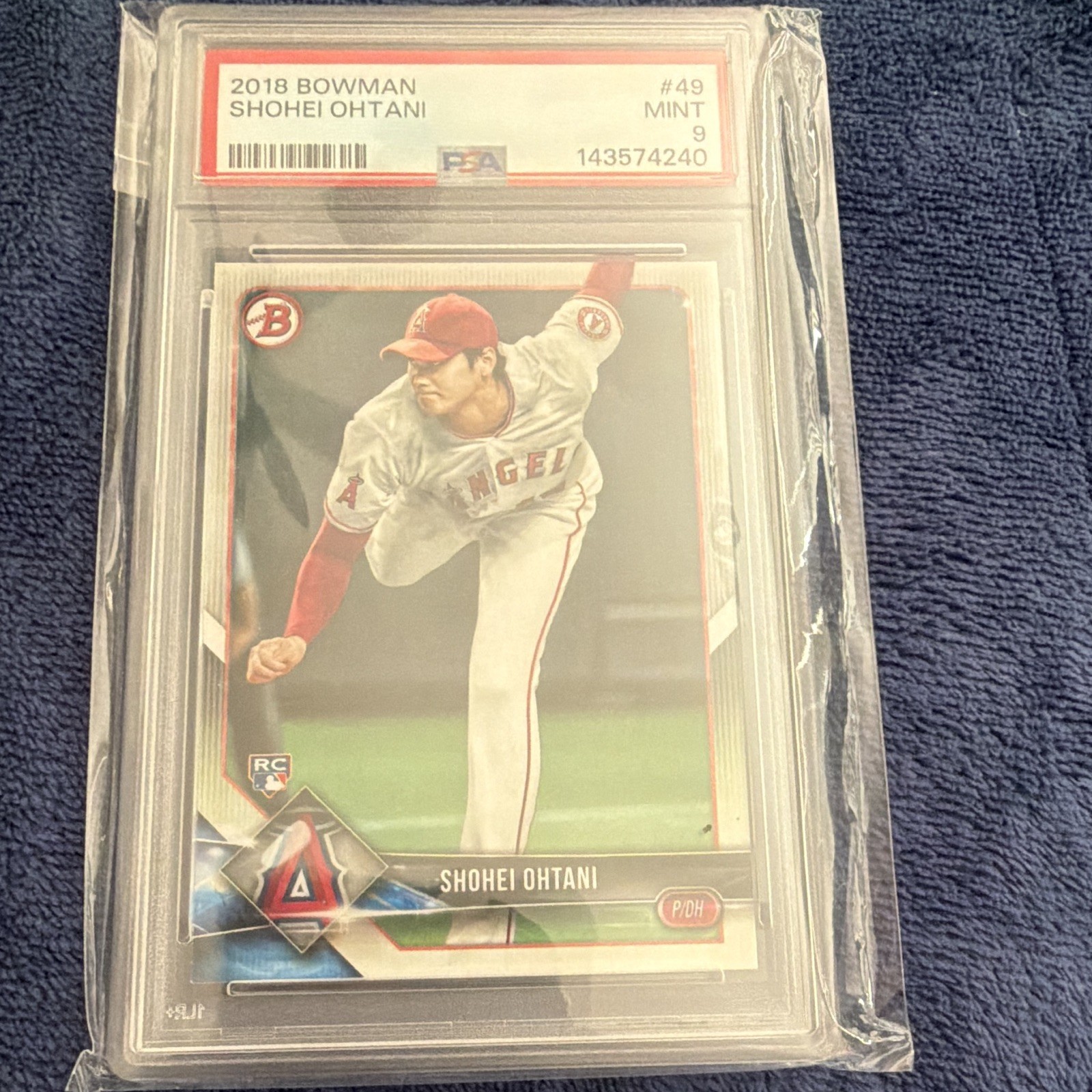 2018 Bowman Shohei Ohtani #49 RC Rookie Angels PSA 9 Mint Base Set 2018 Bowman Shohei Ohtani #49 RC Rookie Angels PSA 9 Mint Base Set
