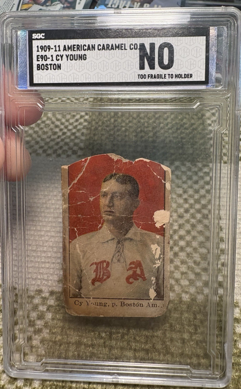 1909-11 American Caramel - E90-1 Cy Young Red Sox Poor Authentic SGC