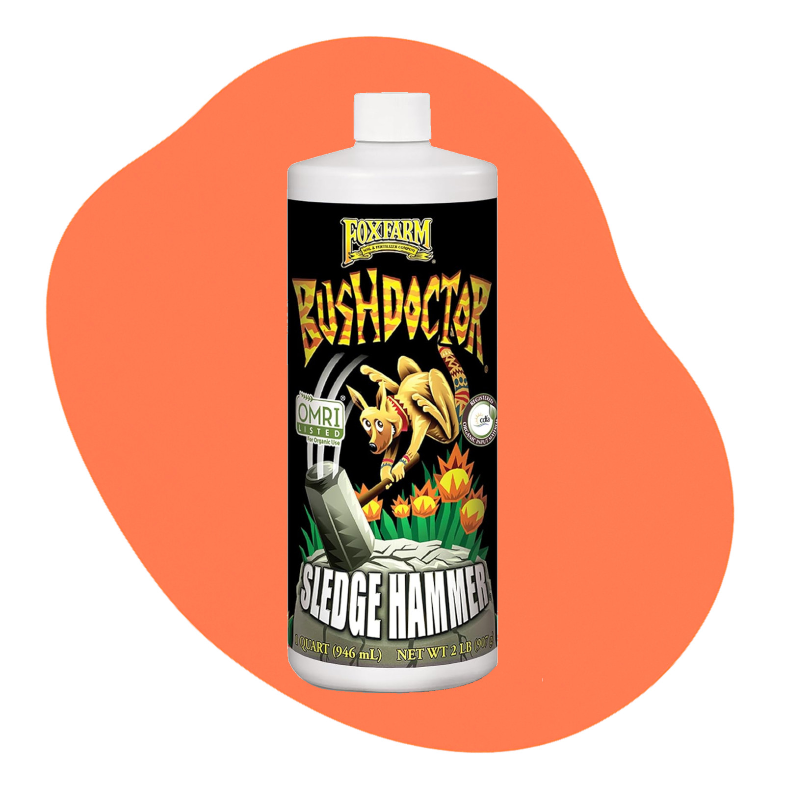 FoxFarm Bush Doctor SledgeHammer Organic Yucca Root Flush Rinse Soil Hydro 1Qt