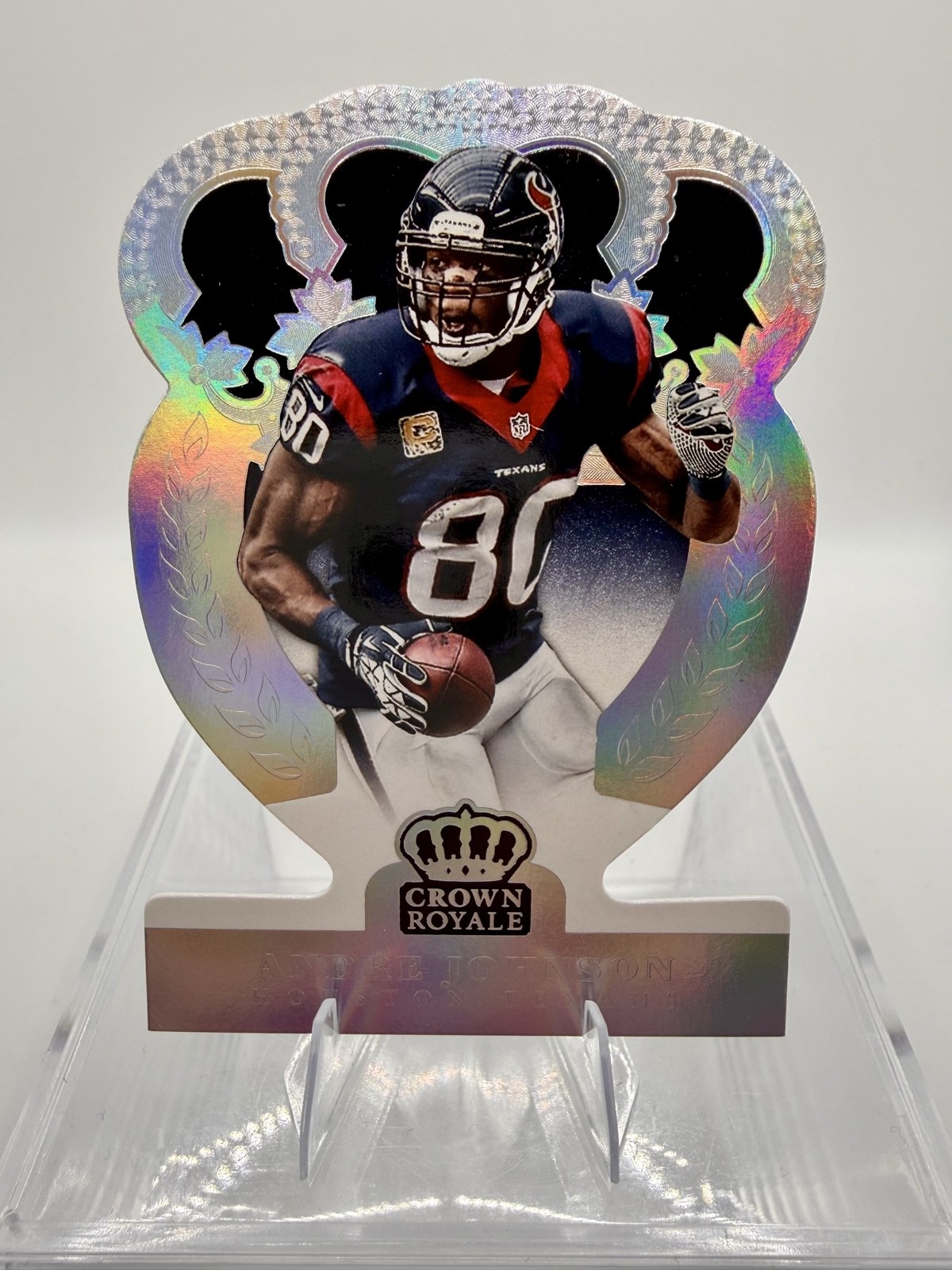 2014 Panini Crown Royale - Andre Johnson #30 Silver Holofoil /199 Houston Texans 2014 Panini Crown Royale - Andre Johnson #30 Silver Holofoil /199 Houston Texans