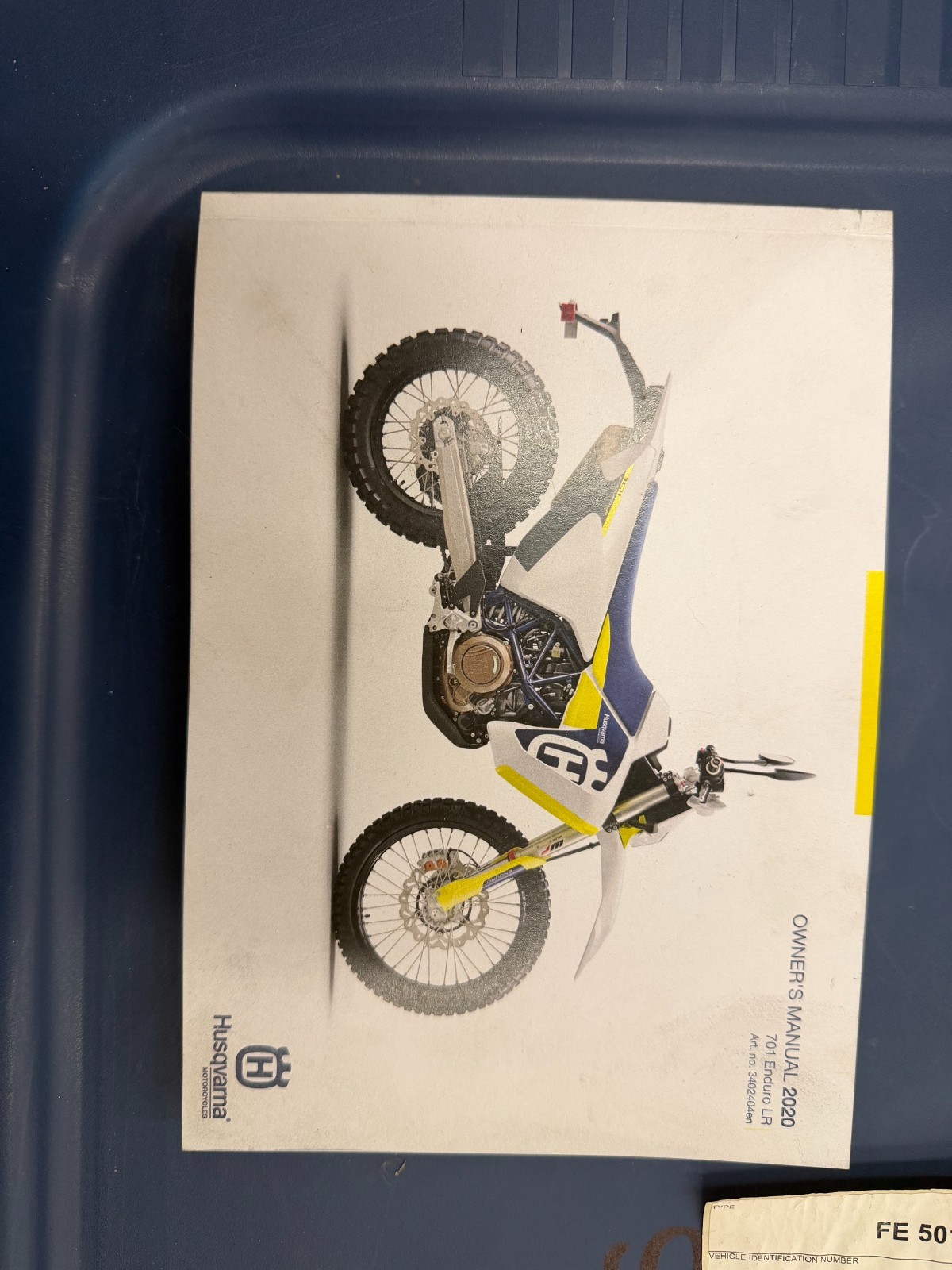 Husqvarna Owners Manual Book Guide 2020 701 Enduro LR EU Husqvarna Owners Manual Book Guide 2020 701 Enduro LR EU