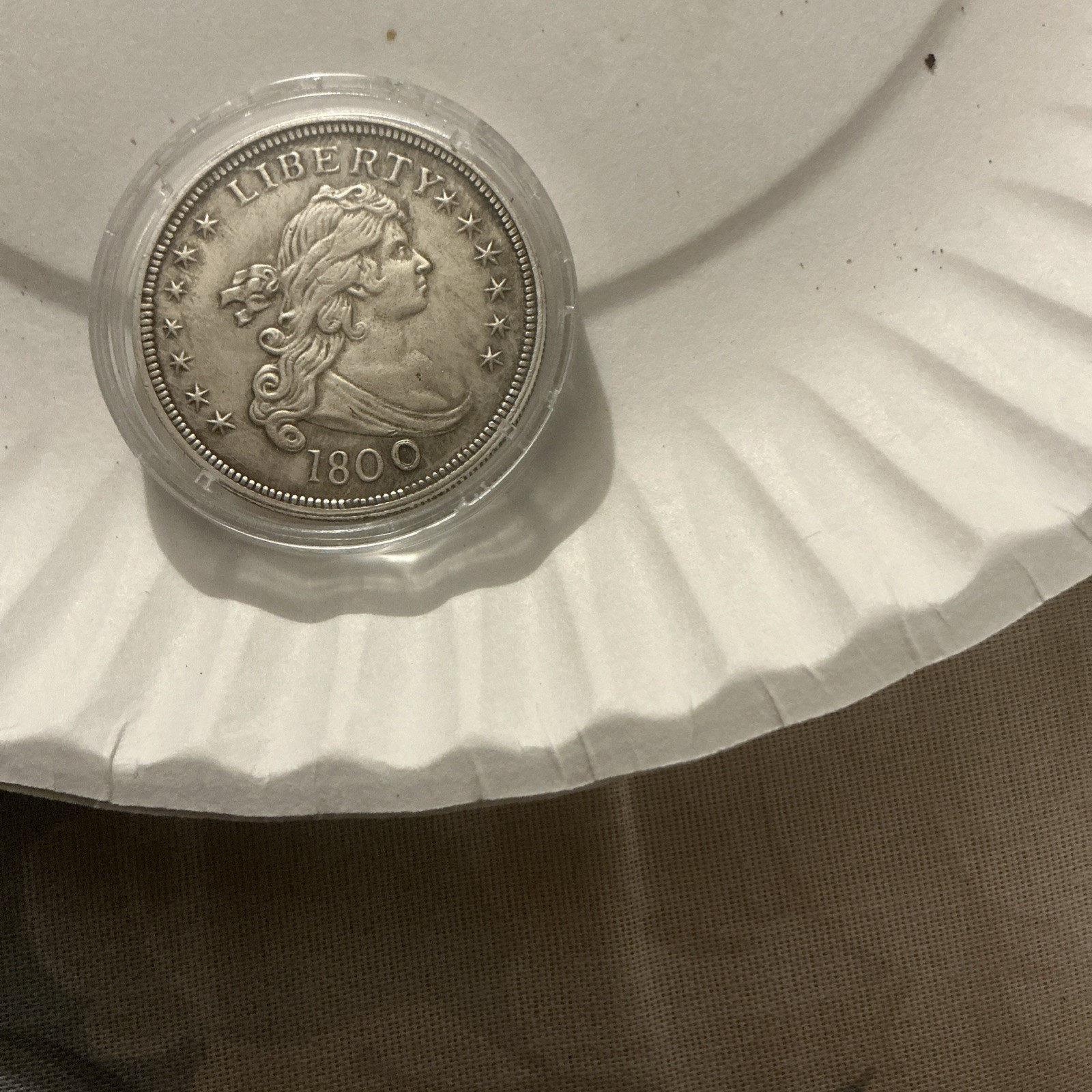 1800 Draped Bust Silver Dollar Rare Old Coin 90% Silvera 1800 Draped Bust Silver Dollar Rare Old Coin 90% Silvera