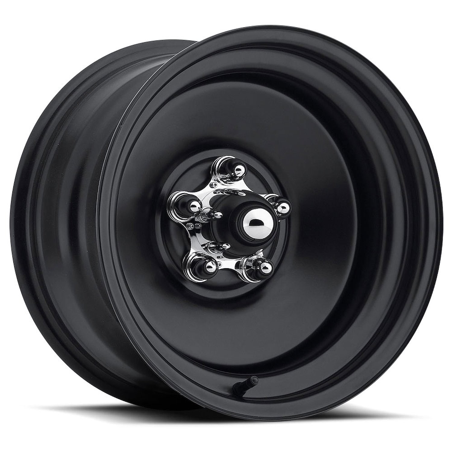 U.S. Wheel Matte Black Rat Rod Wheel (Series 68) Size: 15\