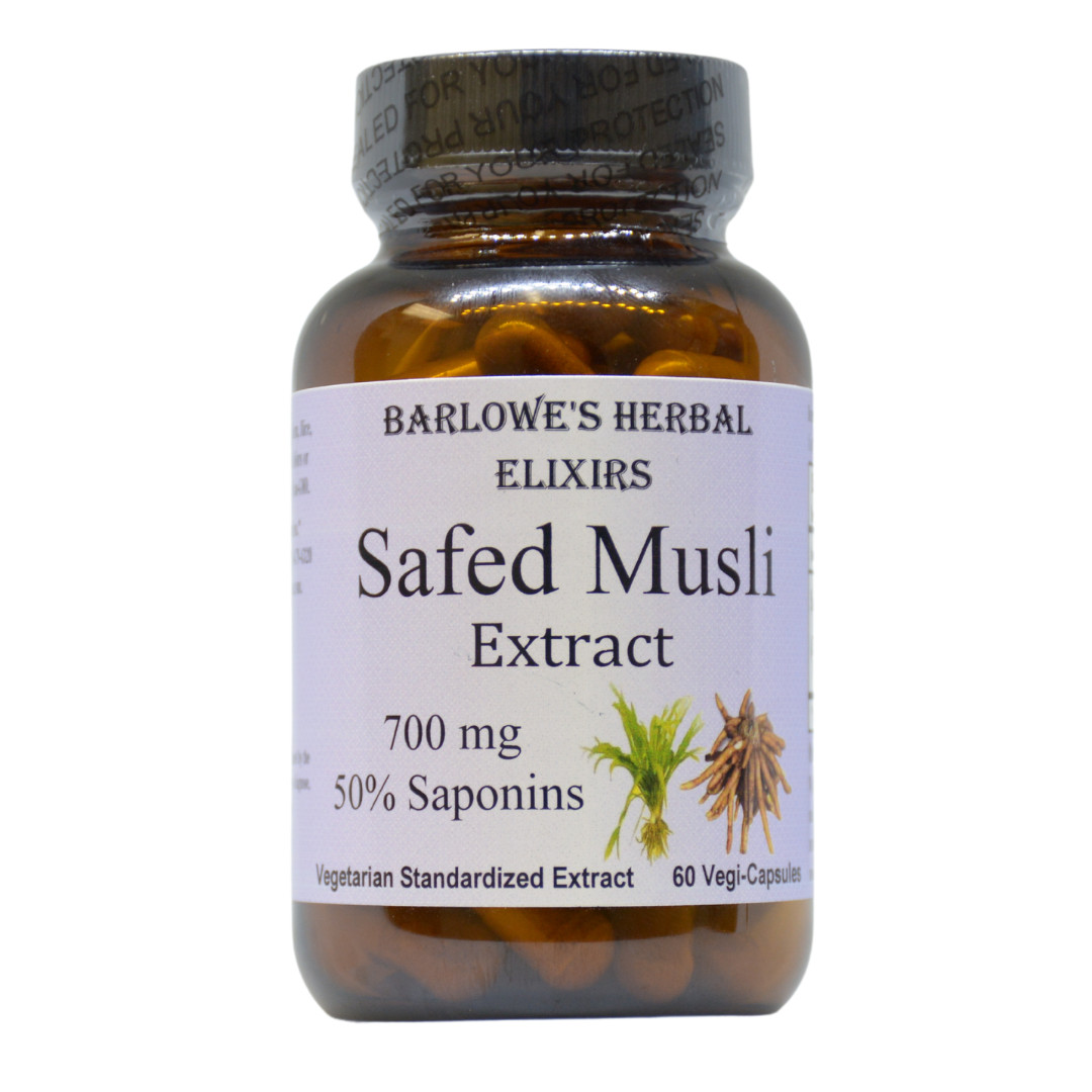 Safed Musli Extract | 650mg | 50% Saponins | Stearate Free | Glass Bottle Safed Musli Extract | 650mg | 50% Saponins | Stearate Free | Glass Bottle