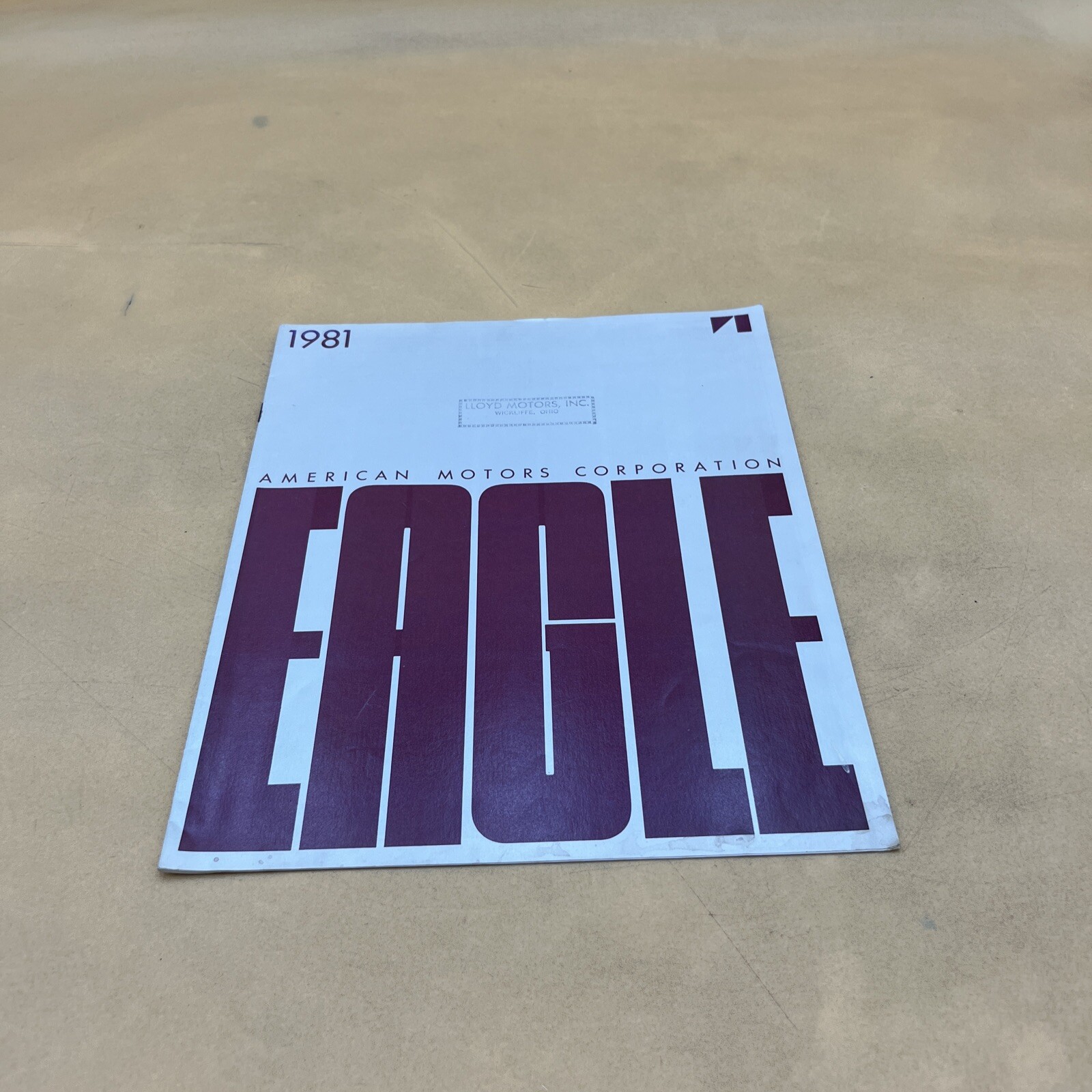 1981 AMERICAN MOTORS CORPORATION EAGLE SALES BROCHURE CATALOG 1981 AMERICAN MOTORS CORPORATION EAGLE SALES BROCHURE CATALOG