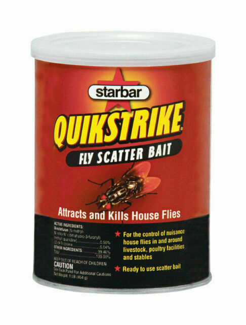 QuikStrike 1 Lb. Granular Outdoor Fly Bait 100508299 QuikStrike . Scatter Bait. QuikStrike 1 Lb. Granular Outdoor Fly Bait 100508299 QuikStrike . Scatter Bait.