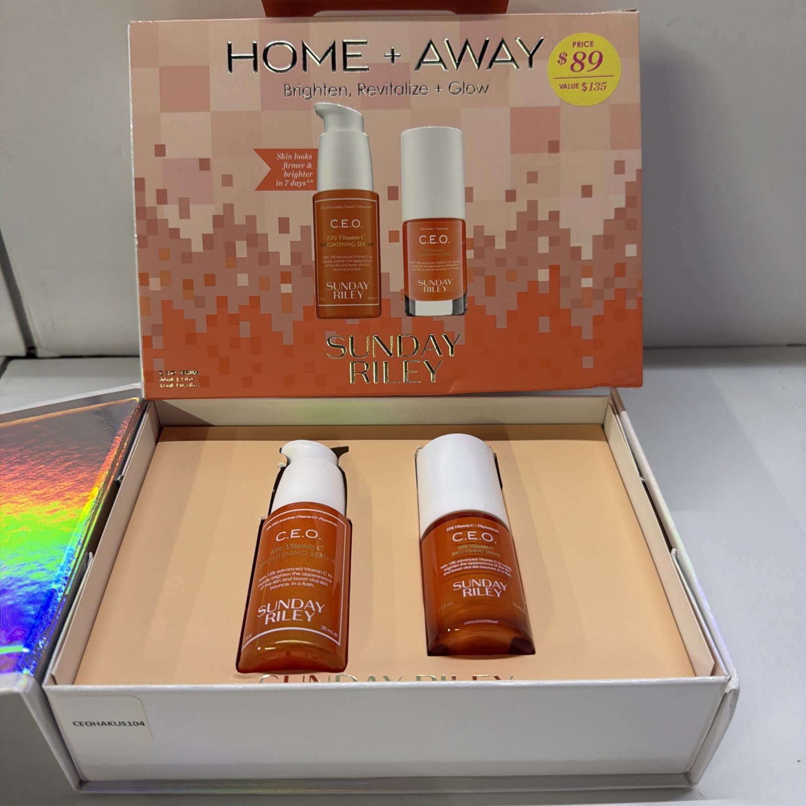 Sunday Riley Home + Away C.E.O. Brightening Serum Set Sunday Riley Home + Away C.E.O. Brightening Serum Set