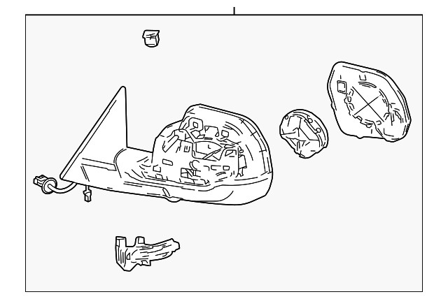Genuine Toyota Mirror Assembly 87940-0C692