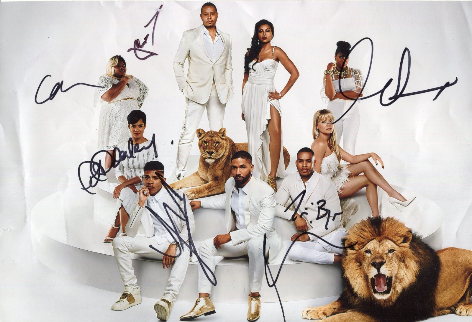 Empire 7x Cast Signed Photo Lee Daniels Terrence Howard Byers ++++ Autographs