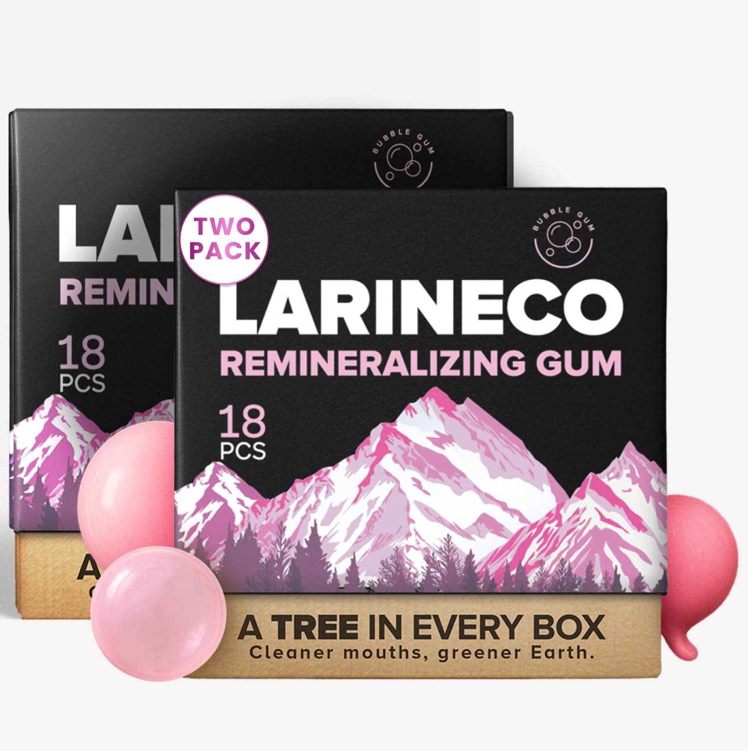 Larineco Remineralizing Gum with Nano Hydroxyapatite  Xylitol – Sugar-Free Ci...