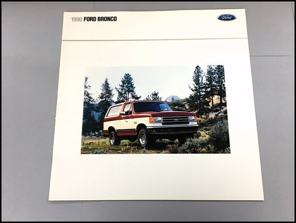 1990 Ford Bronco 12-page Original Sales Brochure Catalog - Eddie Bauer 1990 Ford Bronco 12-page Original Sales Brochure Catalog - Eddie Bauer