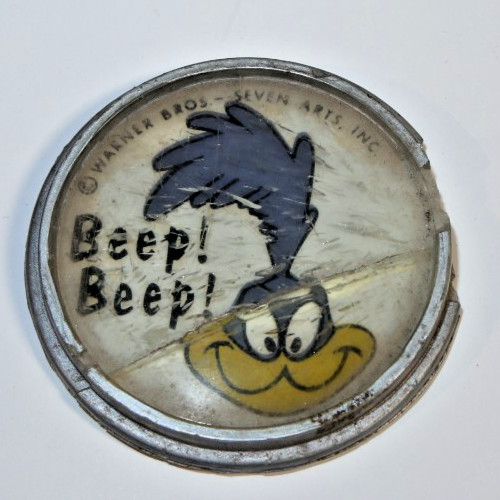 Vintage 1968 1969 Plymouth Road Runner Steering Wheel Horn Emblem Beep Beep Vintage 1968 1969 Plymouth Road Runner Steering Wheel Horn Emblem Beep Beep