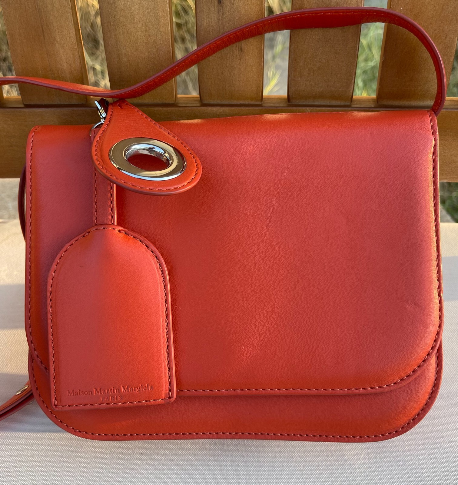 Vintage Maison Martin Margiela  Paris Leather Crossbody Clutch Bag Purse RARE