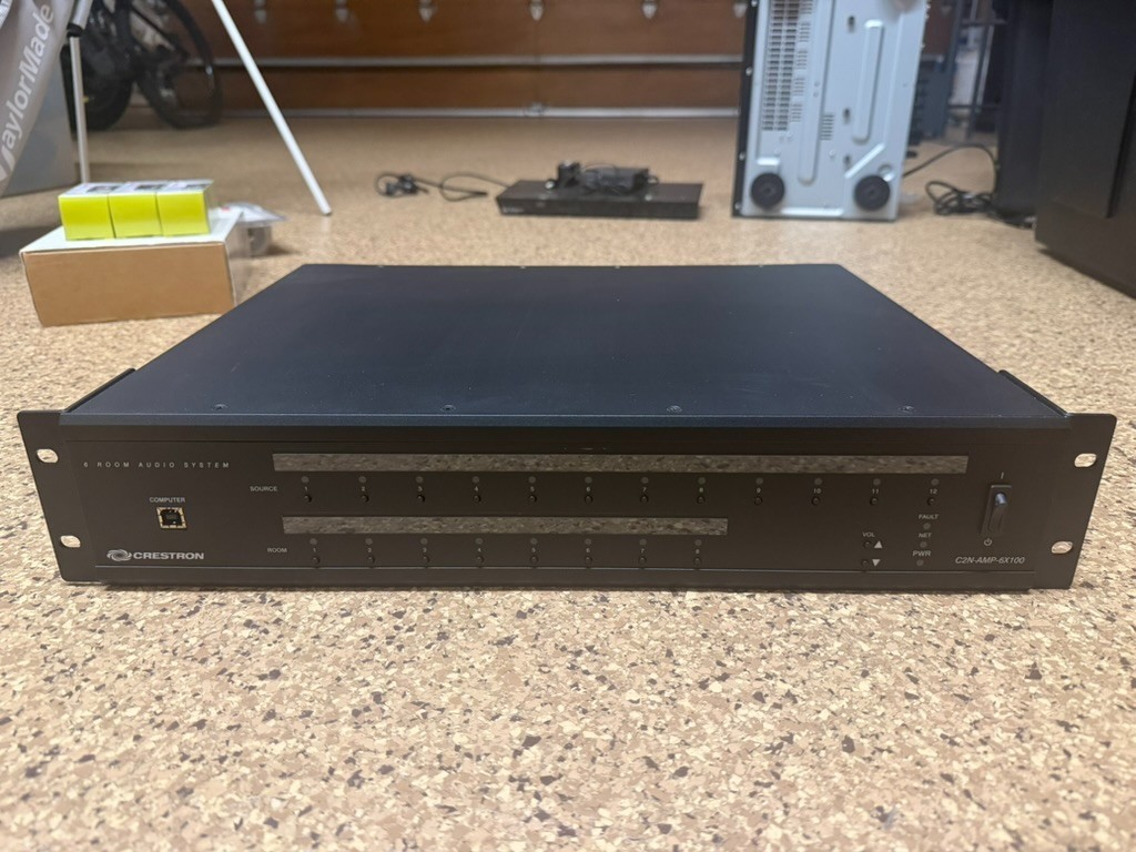 Crestron C2N-AMP-6X100 6-Channel Multi-Zone Amplifier Crestron C2N-AMP-6X100 6-Channel Multi-Zone Amplifier