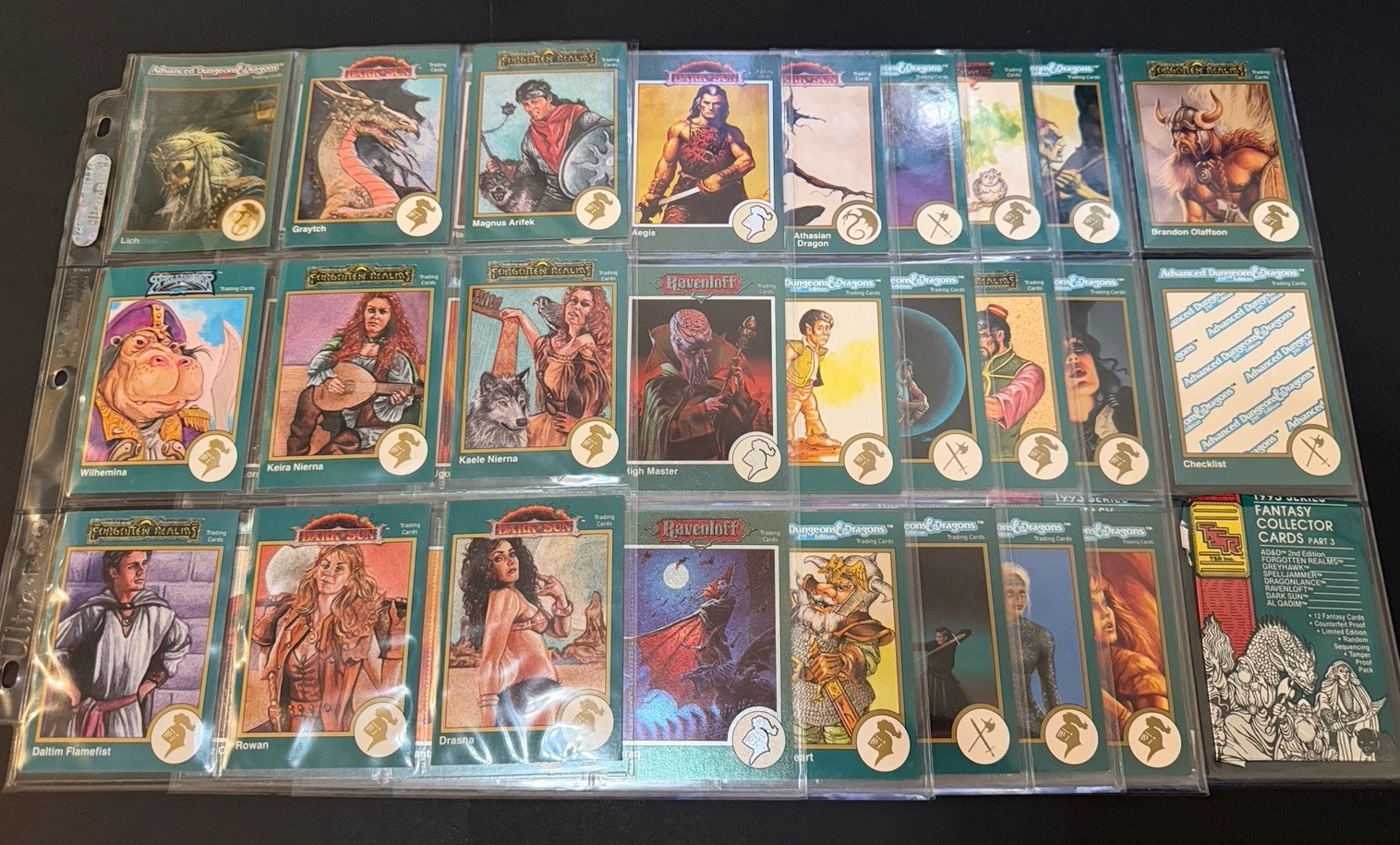 1993 TSR Advanced Dungeons & Dragons 2nd Edition Special Card Set Of 60 1993 TSR Advanced Dungeons & Dragons 2nd Edition Special Card Set Of 60