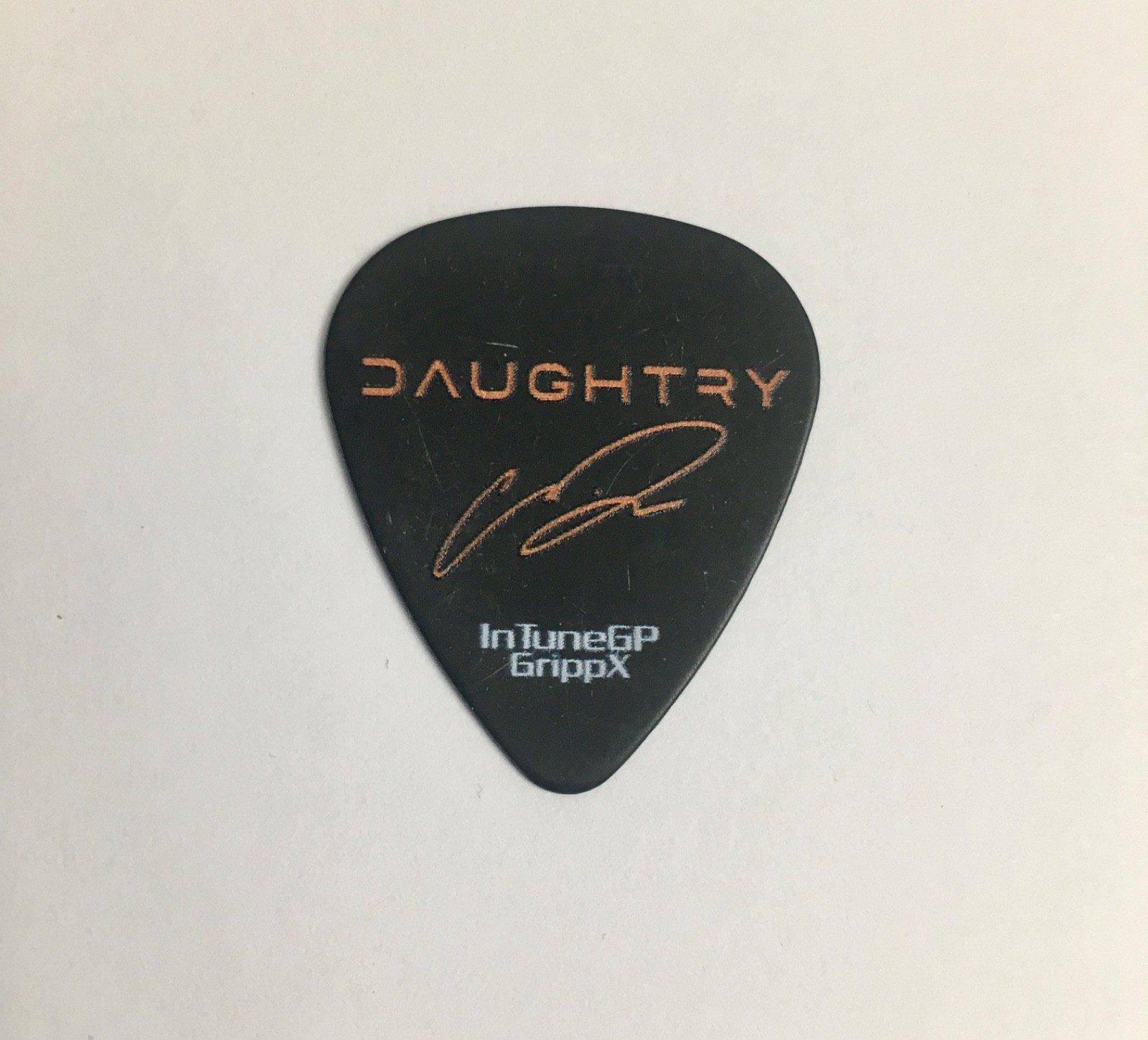 RARE Chris Daughtry signature guitar pick Daughtry 2025 tour issued, concert RARE Chris Daughtry signature guitar pick Daughtry 2025 tour issued, concert