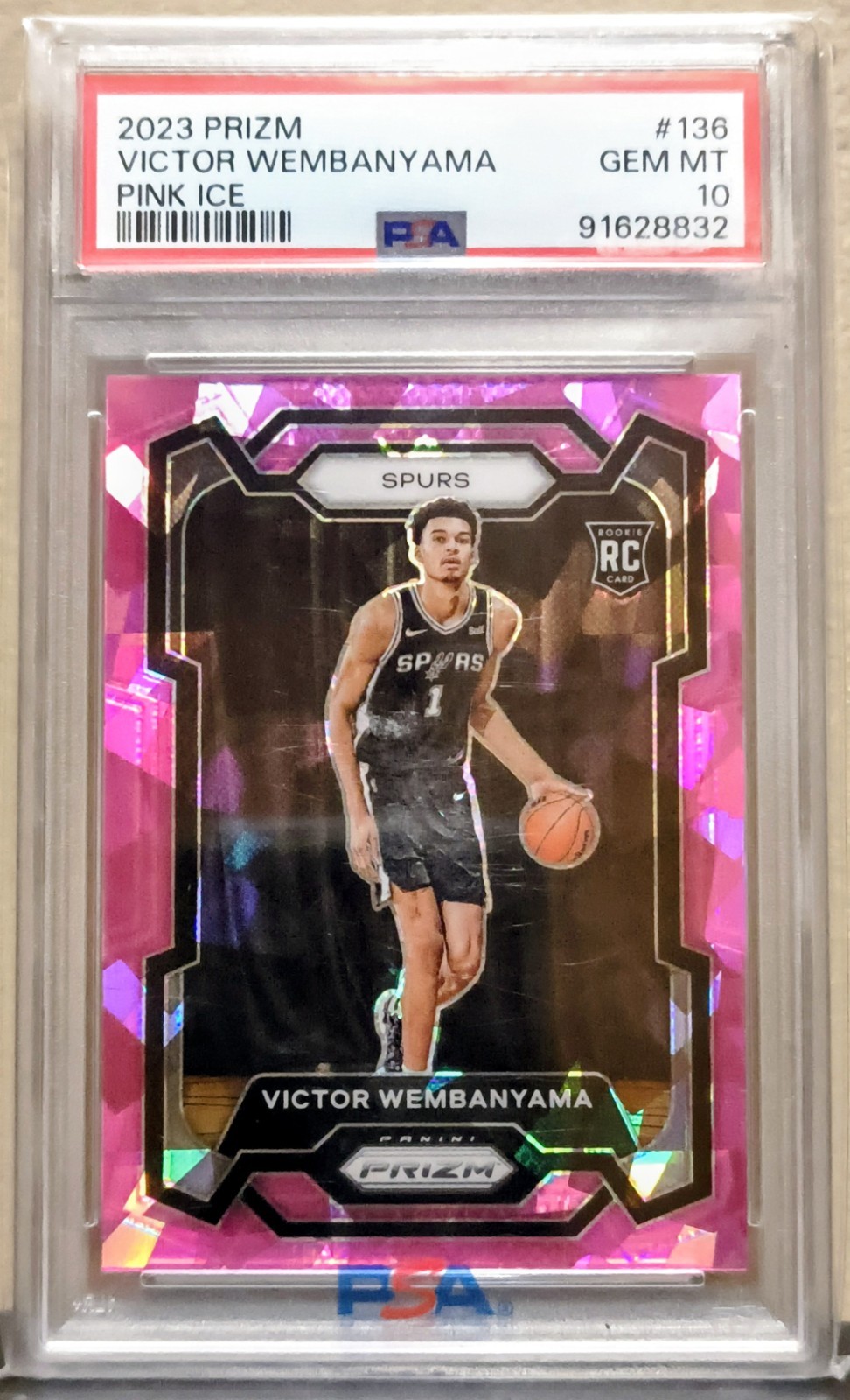 2023-24 Panini Prizm - Victor Wembanyama #136 Pink Ice Prizm (RC) Chase Pack 2023-24 Panini Prizm - Victor Wembanyama #136 Pink Ice Prizm (RC) Chase Pack
