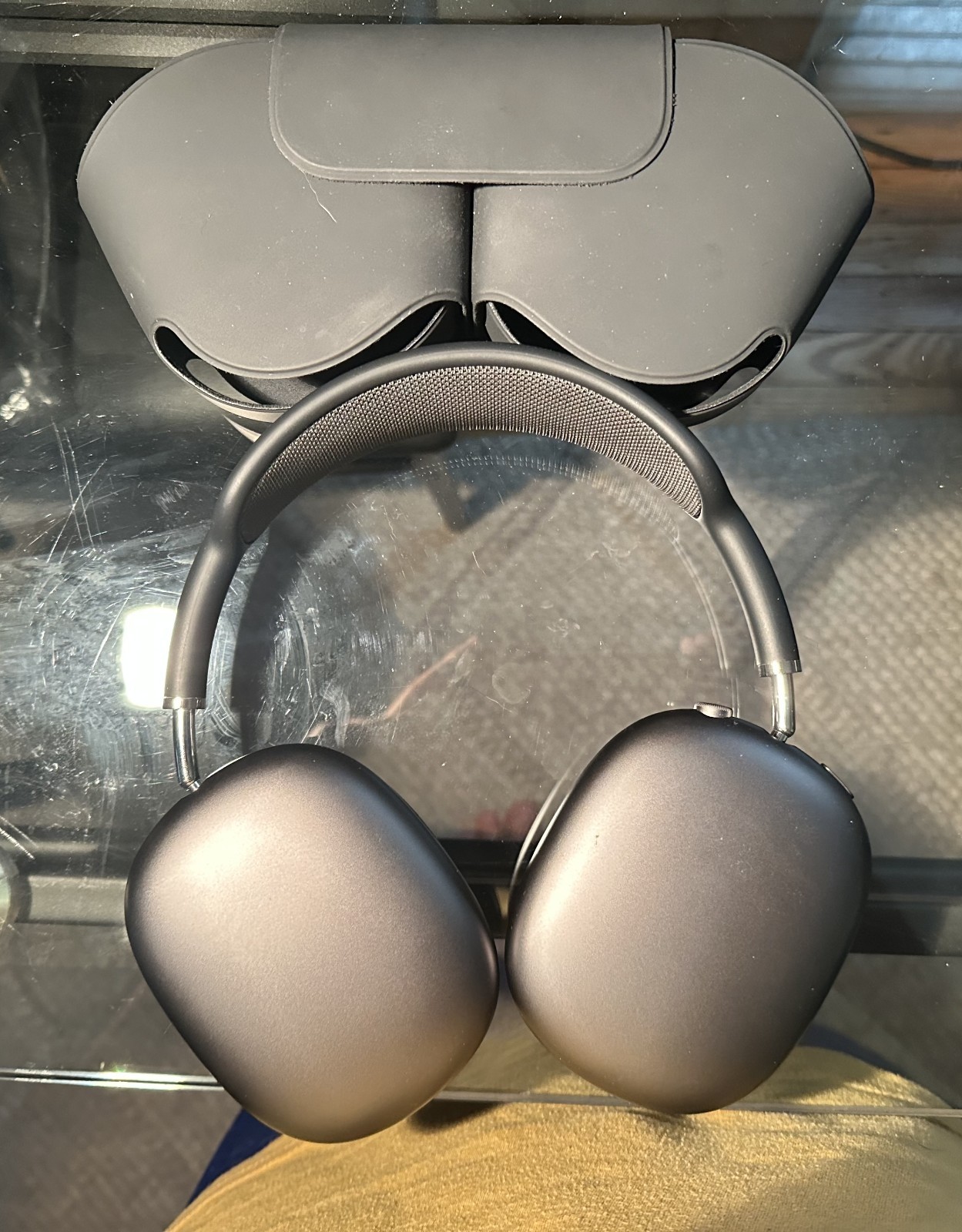 Apple AirPods Max Space Gray A2096 Lightning w/ Smart Case - Tested, Excellent